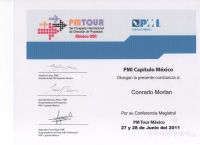 PMTour 2011 Mexico Certificate